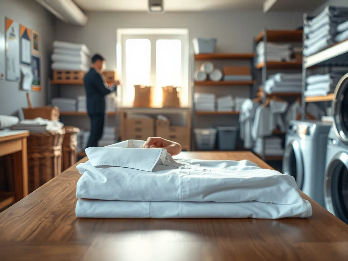专业洗护服务：衣物整洁折叠，品质可见